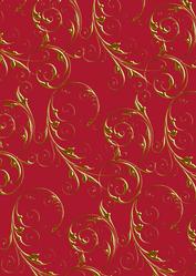 Christmas Bells 1 Gold Metallic Swirls A4 Backing Paper