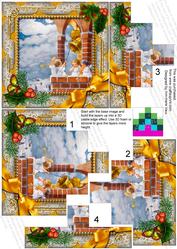 Angels Bell Pulling Holly 5inch Square Bottom Castle Stacker