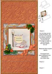 Pub Sign Holly Easel Over the Edge Card