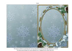Singing Snow Couple Plain 7x5inch Folded Card