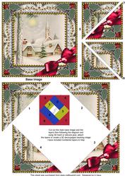Winter Pub Lace 5inch Triangle Edge Spiral Stacker