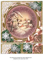 Snowy Town 8inch Picture Sheet