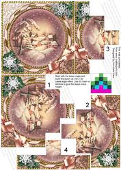 Snowy Town 5inch Square Bottom Castle Stacker
