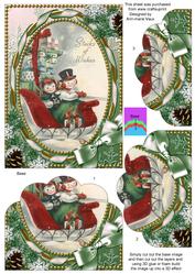 Stacks of Wishes Snow One Edge Scallop Bottom 7x5in Stacker