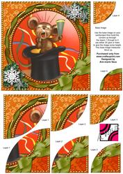 Happy Mouse 6 Inch Duo Corner Stack Card Front