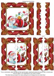 E-shop Santa 5inch Square Scalloped 2 Side Stacker