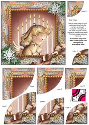 Christmas Prayer 6 Inch Duo Corner Stack Card Front