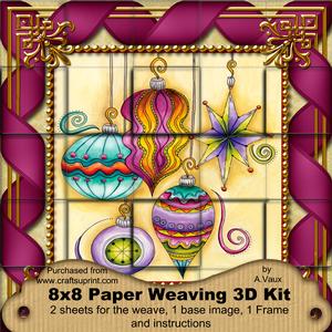Christmas Decorations 3D Paper Weaving Kit