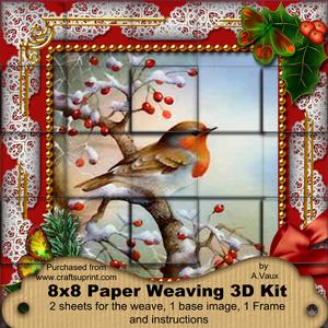 Robin 1 Holly 3D Paper Weaving Kit