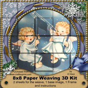 Singing Angels Snow 3D Paper Weaving Kit