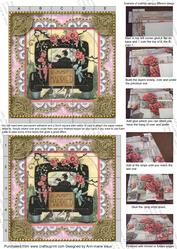 Just Married Car 5inch 3D Paper Weaving Sheet