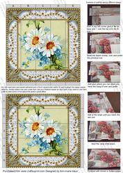 Forget Me Knot Daisies 5inch 3D Paper Weaving Sheet