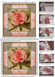 Pink Peony 5inch 3D Paper Weaving Sheet