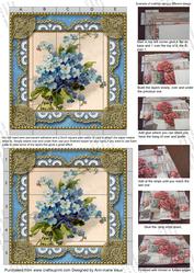 Forget-me-knots Lace 5inch 3D Paper Weaving Sheet
