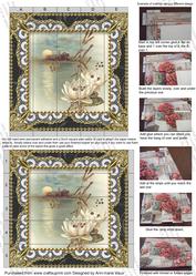Oriental Lily 5inch 3D Paper Weaving Sheet