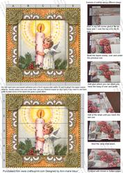 Candle Angel2 Lace 5inch 3D Paper Weaving Sheet