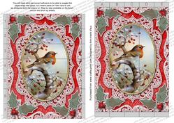 Robin 1 Lace 7x5inch 3D Paper Weaving Sheet