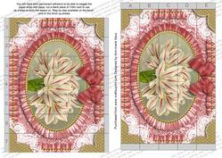 Amarylis Ruffle 7x5inch 3D Paper Weaving Sheet
