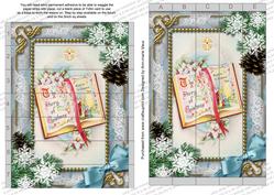 Christmas Book Snow 7x5inch 3D Paper Weaving Sheet