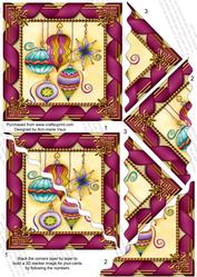 Christmas Decorations 5in Scallop Triangle Corner Stacker