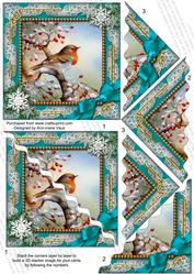 Robin 1 Snow 5in Scallop Triangle Corner Stacker