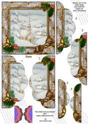 Church Holly 5in Side by Side Round Scallop Stacker