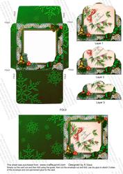 For You Holly Mini Card Envelope Scallop Bottom Stacker Aio
