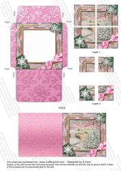 Christmas Stream Snow Card Envelope 4 Corner Stacker Aio