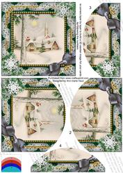 Winter Pub Snow One Edge Round Bottom Stacker