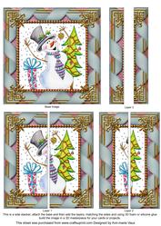 Snowman Presents 5inch Square Straight 2 Side Stacker