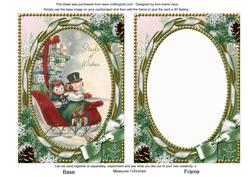 Stacks of Wishes Snow 7x5inch Picture Card Front and Frame
