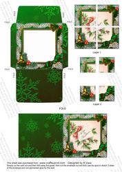For You Holly 3in Mini Card Envelope 4 Corner Stacker Aio