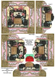 Just Married Car One Edge Scallop Bottom Stacker