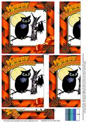 Hoot Halloween One Edge Side Stacker