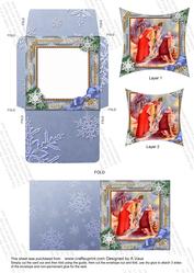 We 3 Kings Snow 3in Mini Card Envelope Pointy Stacker Aio