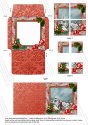 Rooftops Holly 3in Mini Card Envelope 4 Corner Stacker Aio