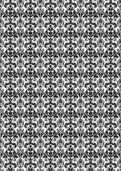 Black & White Linen Damask Backing Paper