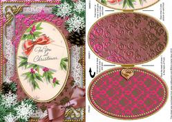 Christmas for You Snow A5 Locket Card Front