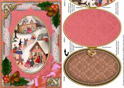 From Your House Holly Christmas A5 Locket Card Front