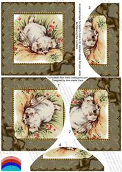 Cute Puppy Scallop One Edge Round Bottom Stacker