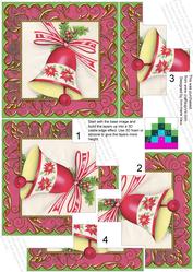 Christmas Bells Sgold 5inch Square Bottom Castle Stacker