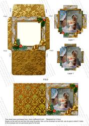 Choirboy Knocking Holly 3in Mini Card Envelope Block Aio