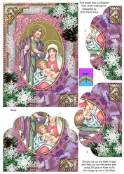 Religious Snow Scallop Bottom 7x5inch Stacker