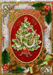 Elegant Tree Holly A4 Picture Sheet