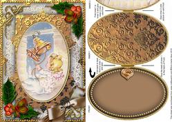 Bell Angel Holly A5 Locket Card Front