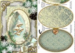 Snow Bells Snow A5 Locket Card Front