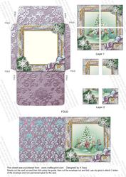 Carol Singers Snow 3in Mini Card 4 Corner Stacker Aio