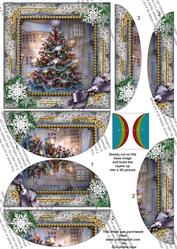 How My Tree Looks Snow 5inch Side by Side Rounded Stacker