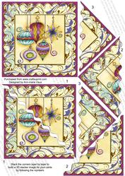 Christmas Decorations 5in Scallop Triangle Corner Stacker