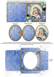 The Holy Mother Snow Mini Locket Card Envelope All in One